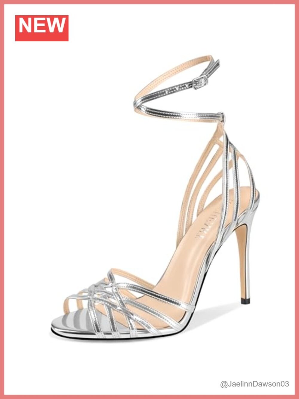 Strappy Lace-Up Stiletto Heels Sandals Women Open Square Toe Slingback PU